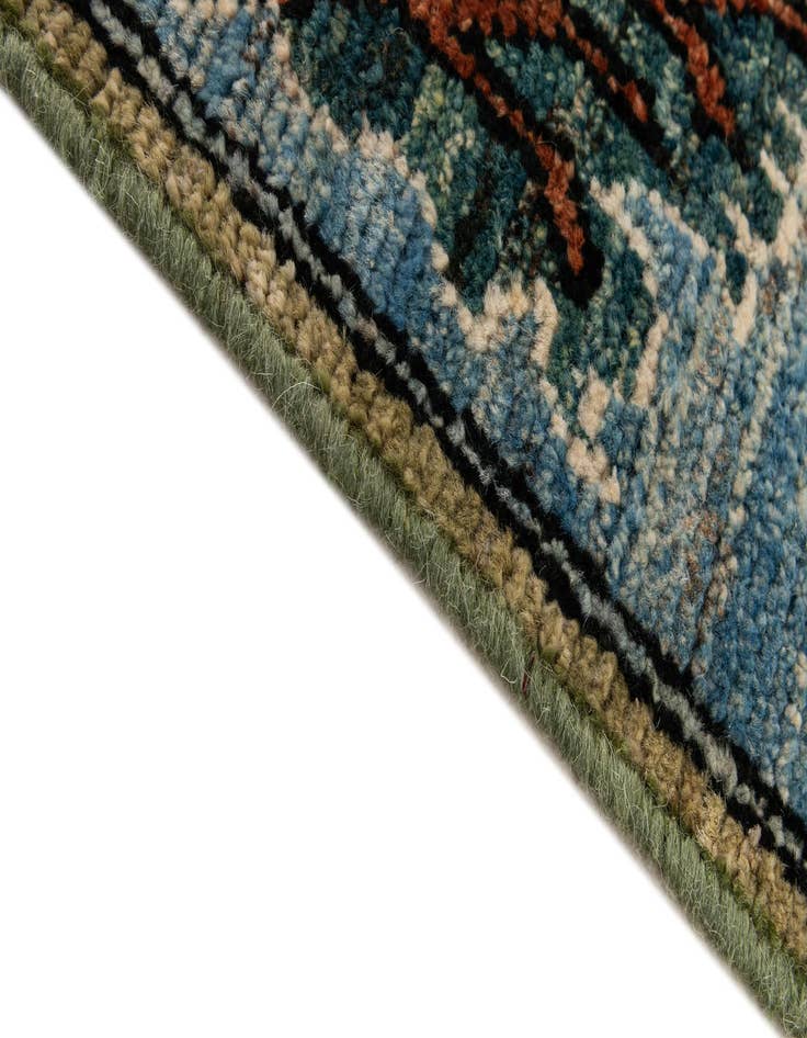 Detail image of 9' 2 x 11' 11 Hand Knotted Oushak Wool Rug