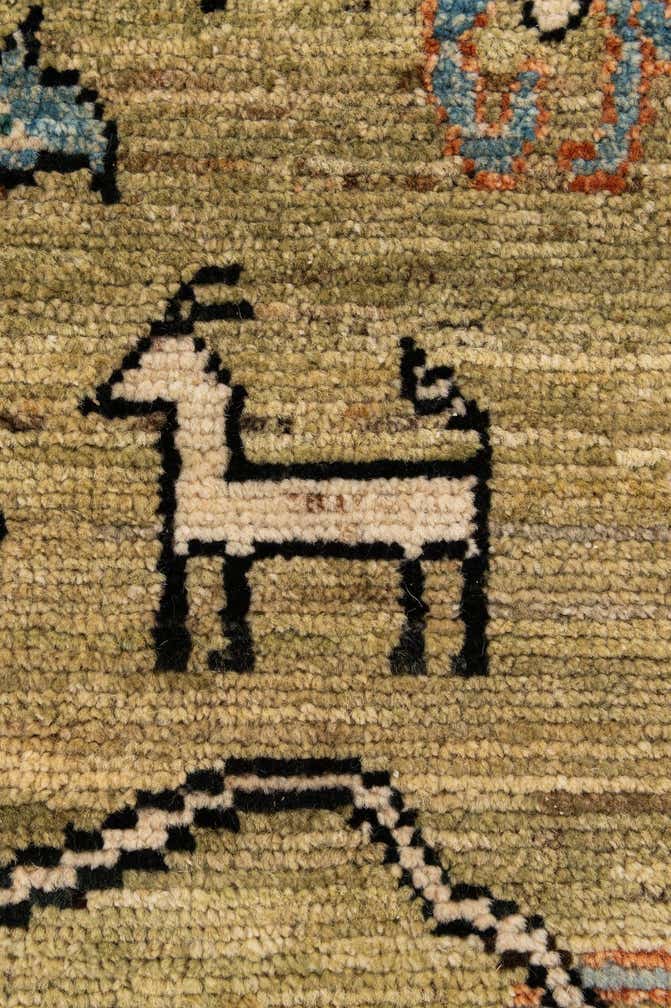 9' 2 x 11' 11 Hand Knotted Oushak Wool Rug