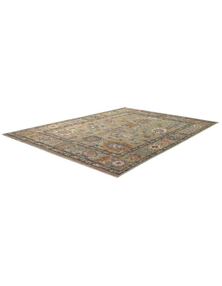 10' 2 x 13' 11 Hand Knotted Oushak Wool Rug