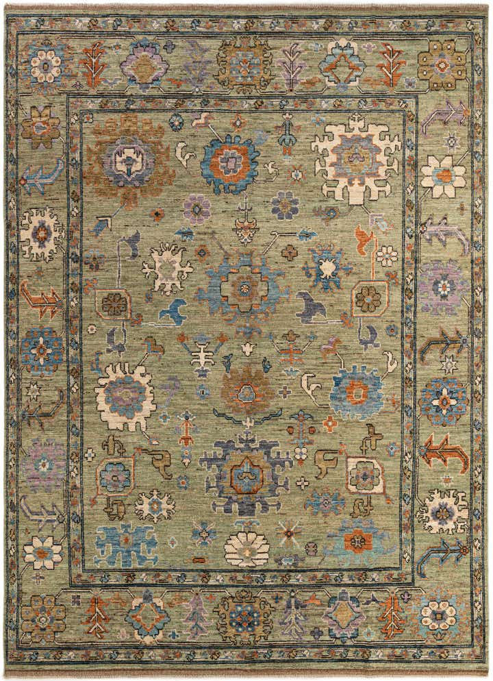 10' 2 x 13' 11 Hand Knotted Oushak Wool Rug