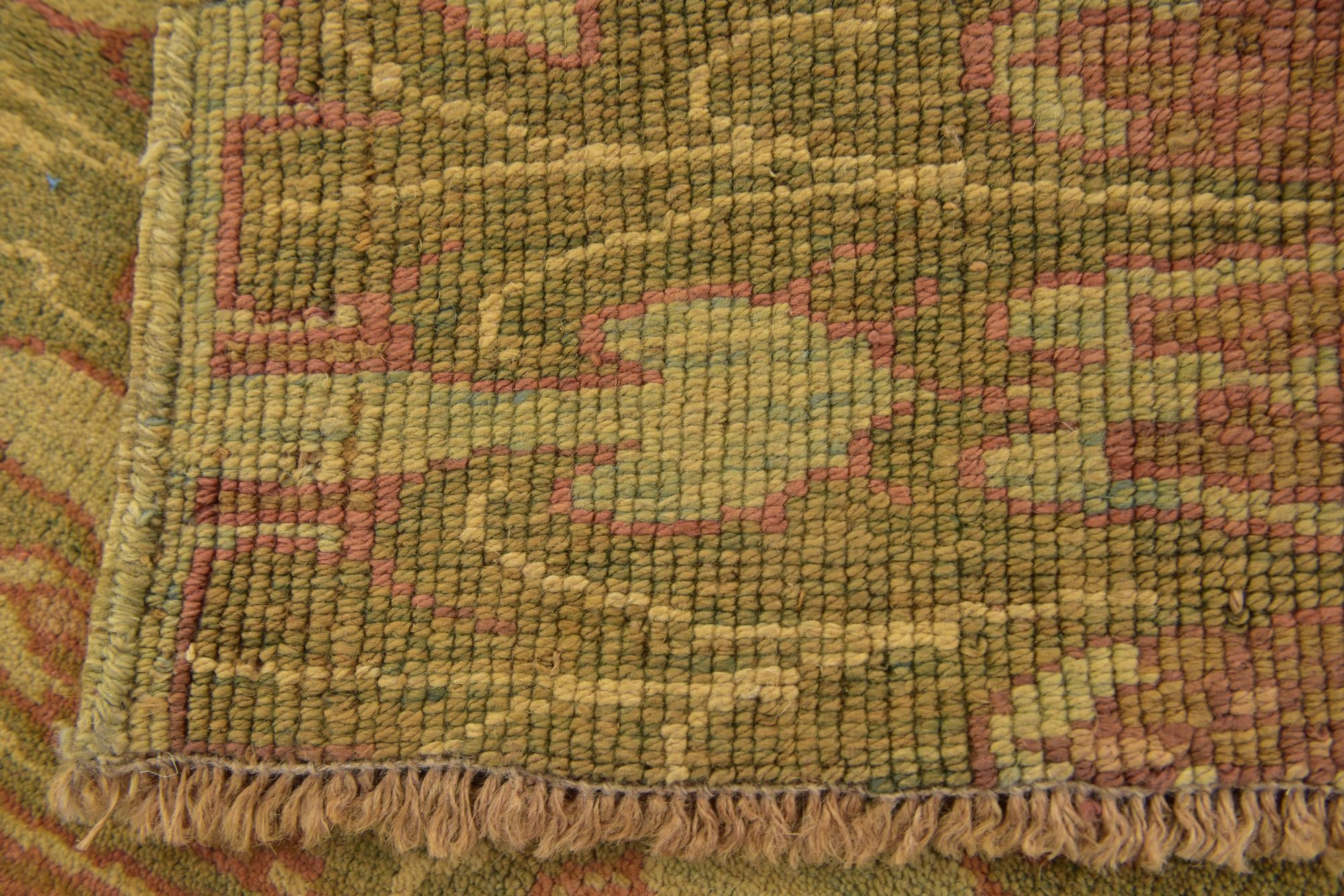 2' 7 x 4' 8 Hand Knotted Oushak Wool Rug