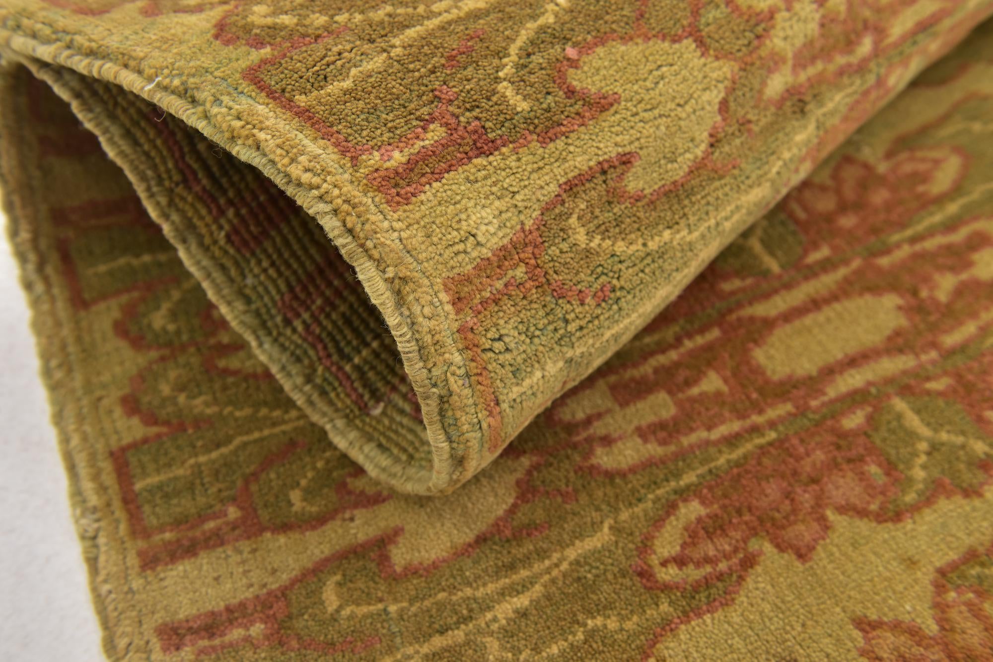 2' 7 x 4' 8 Hand Knotted Oushak Wool Rug