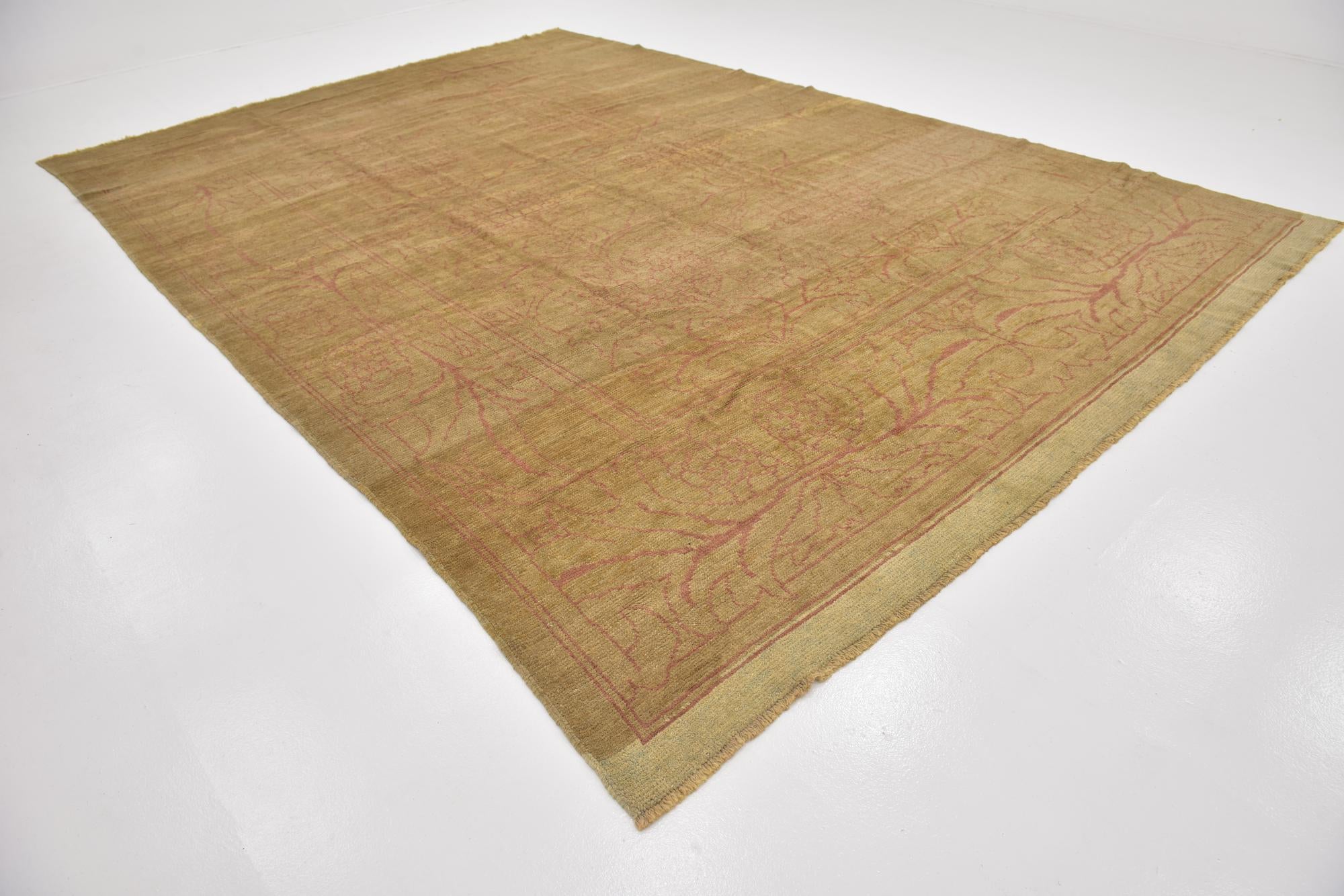 10' 6 x 15' 2 Hand Knotted Oushak Wool Rug