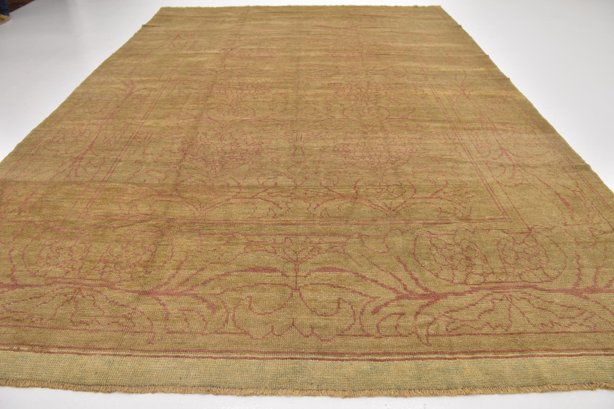 10' 6 x 15' 2 Hand Knotted Oushak Wool Rug