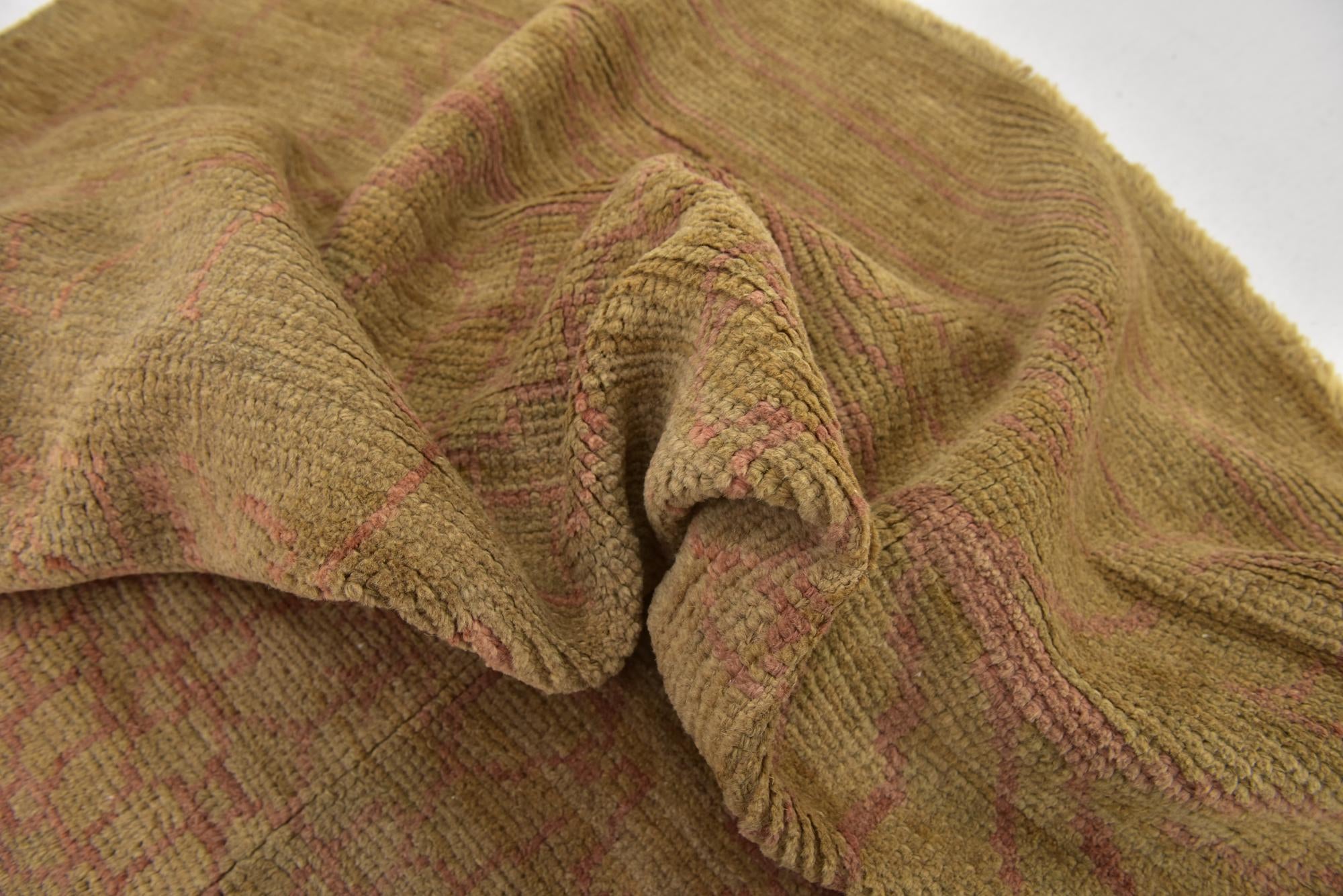 10' 6 x 15' 2 Hand Knotted Oushak Wool Rug