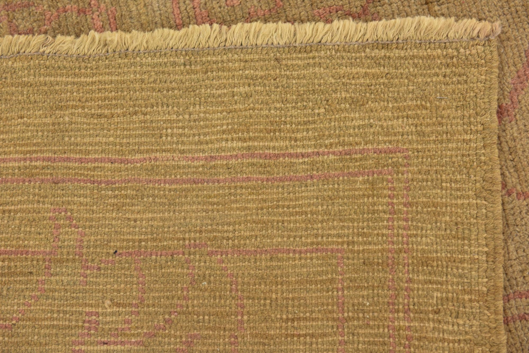 10' 6 x 15' 2 Hand Knotted Oushak Wool Rug
