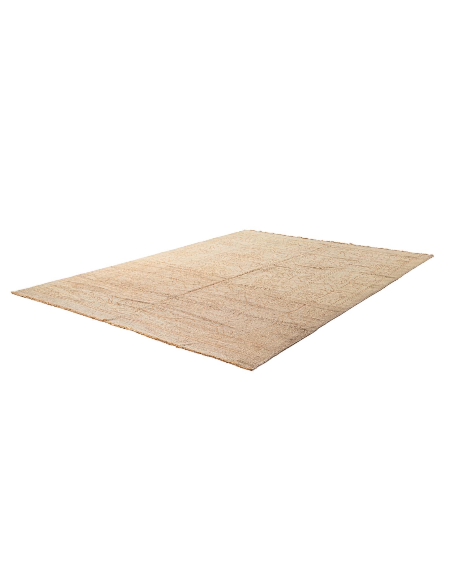 9' x 13' Hand Knotted Oushak Wool Rug