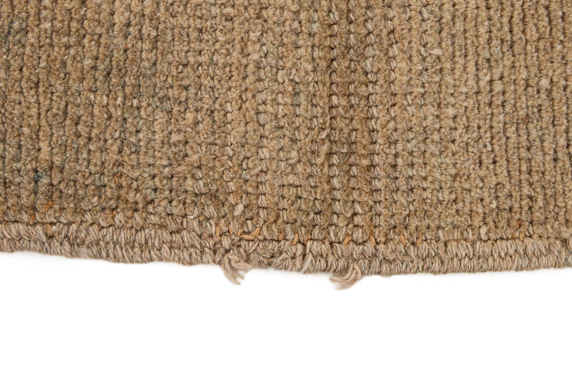 9' x 13' Hand Knotted Oushak Wool Rug
