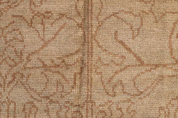 9' x 13' Hand Knotted Oushak Wool Rug