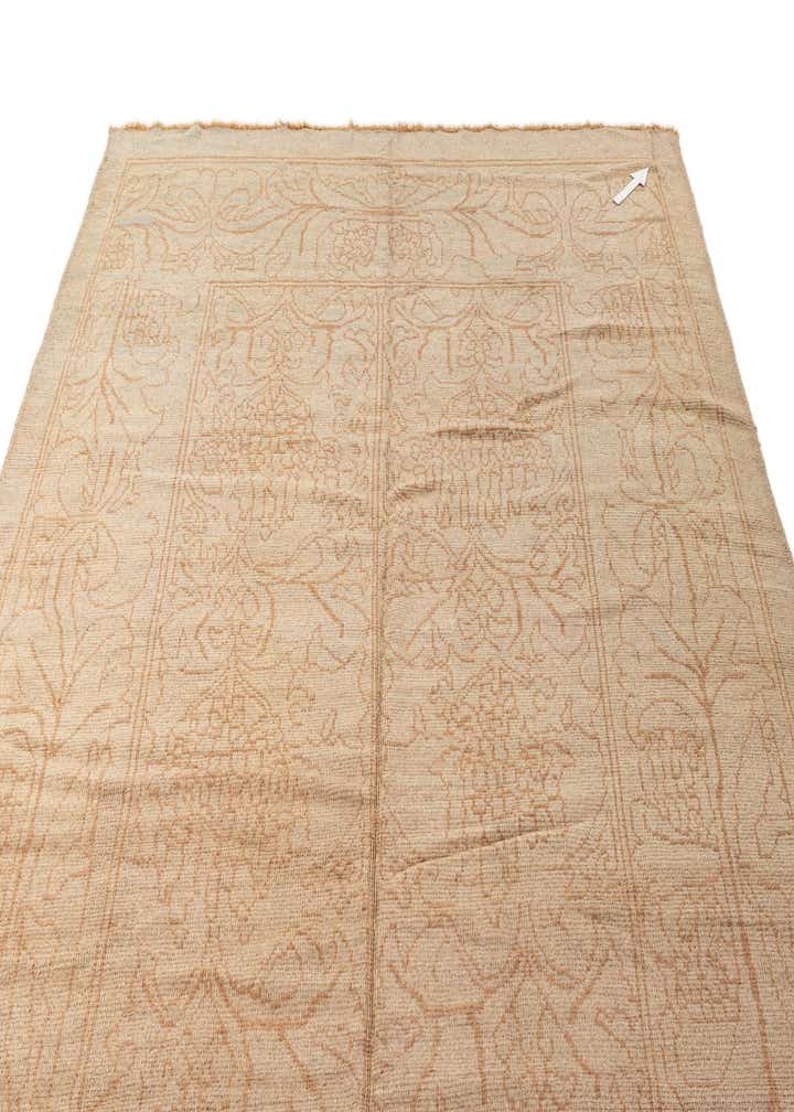 9' x 13' Hand Knotted Oushak Wool Rug