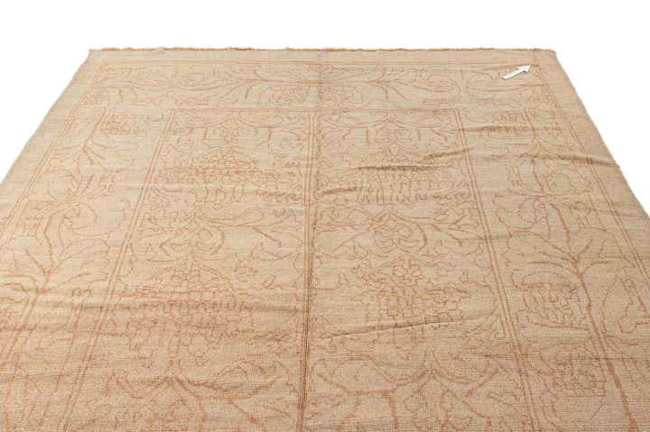 9' x 13' Hand Knotted Oushak Wool Rug