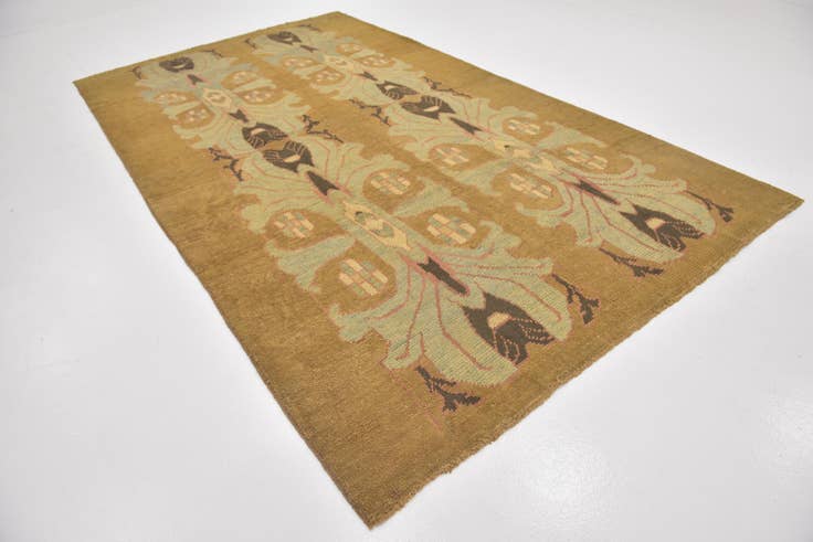 Detail image of 7' x 12' 4 Hand Knotted Oushak Wool Rug