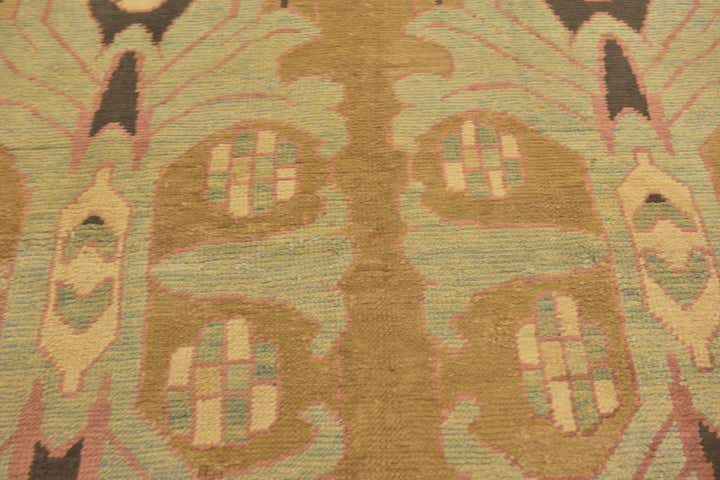 7' x 12' 4 Hand Knotted Oushak Wool Rug