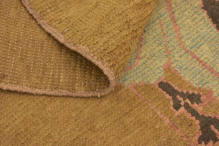 7' x 12' 4 Hand Knotted Oushak Wool Rug