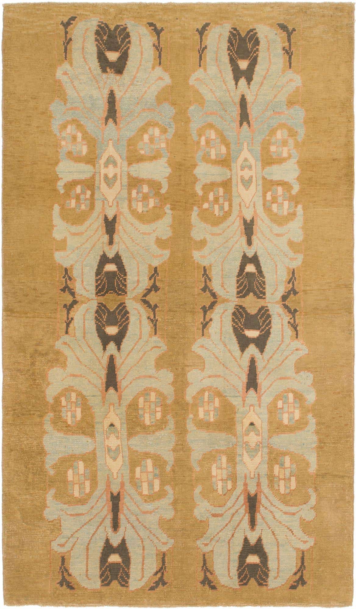 7' x 12' 4 Hand Knotted Oushak Wool Rug