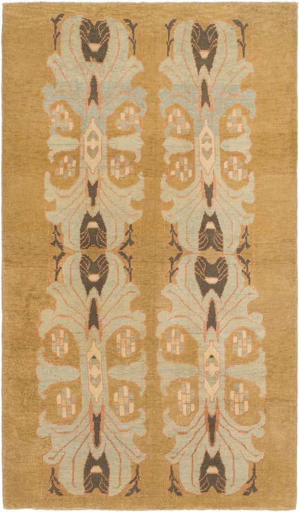7' x 12' 4 Hand Knotted Oushak Wool Rug