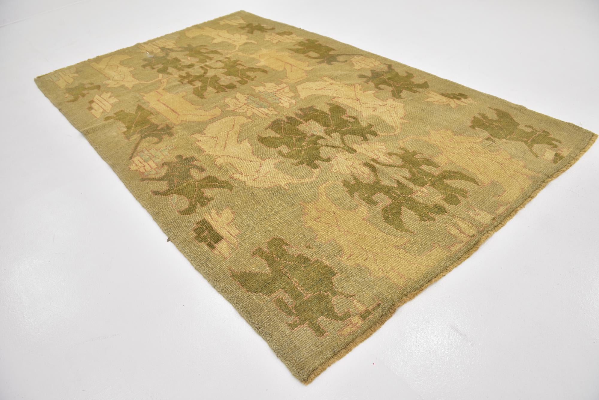 6' 6 x 10' 8 Hand Knotted Oushak Wool Rug