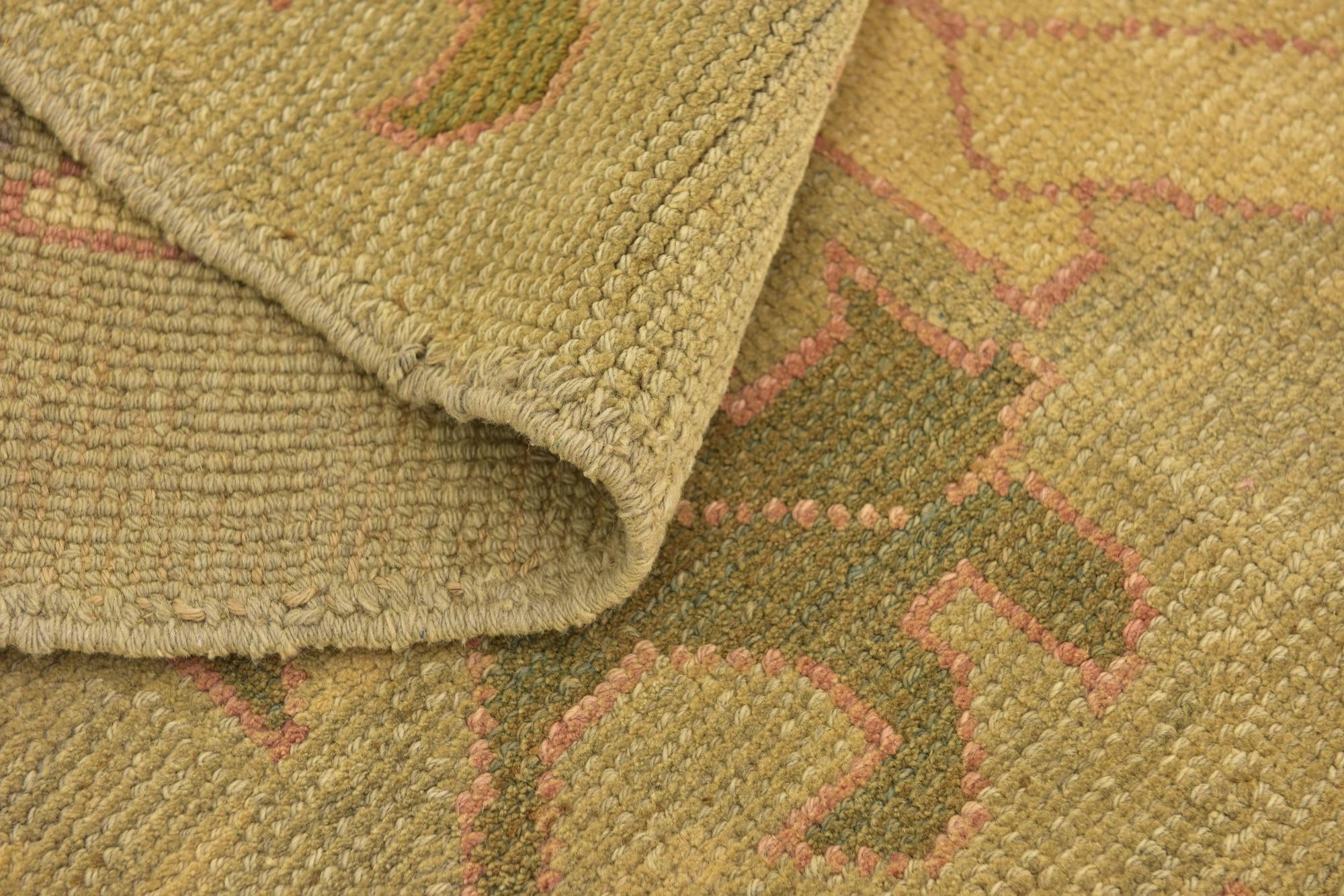 6' 6 x 10' 8 Hand Knotted Oushak Wool Rug