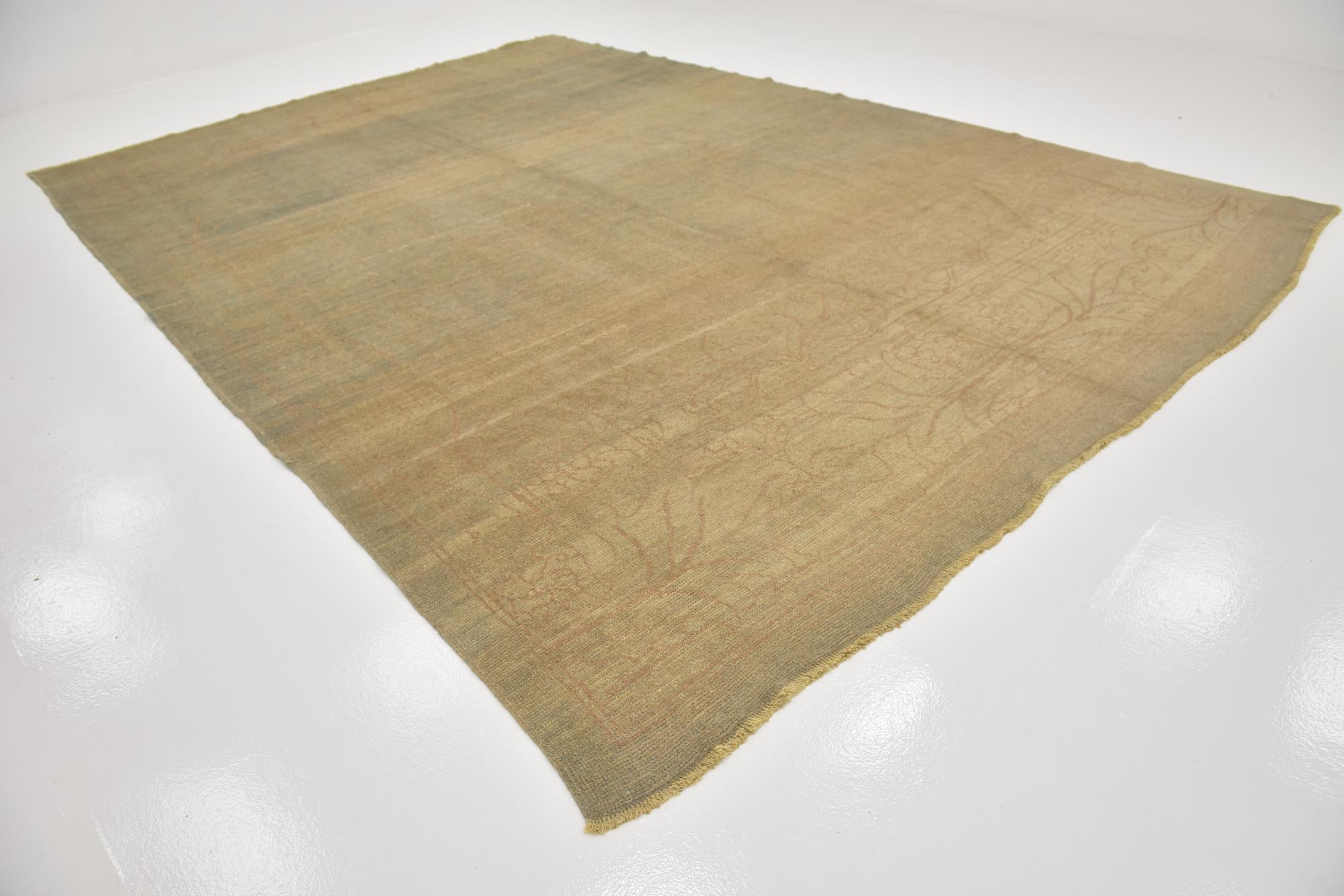 10' 9 x 15' 6 Hand Knotted Oushak Wool Rug