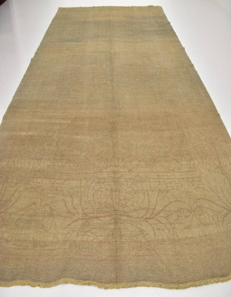Detail image of 10' 9 x 15' 6 Hand Knotted Oushak Wool Rug