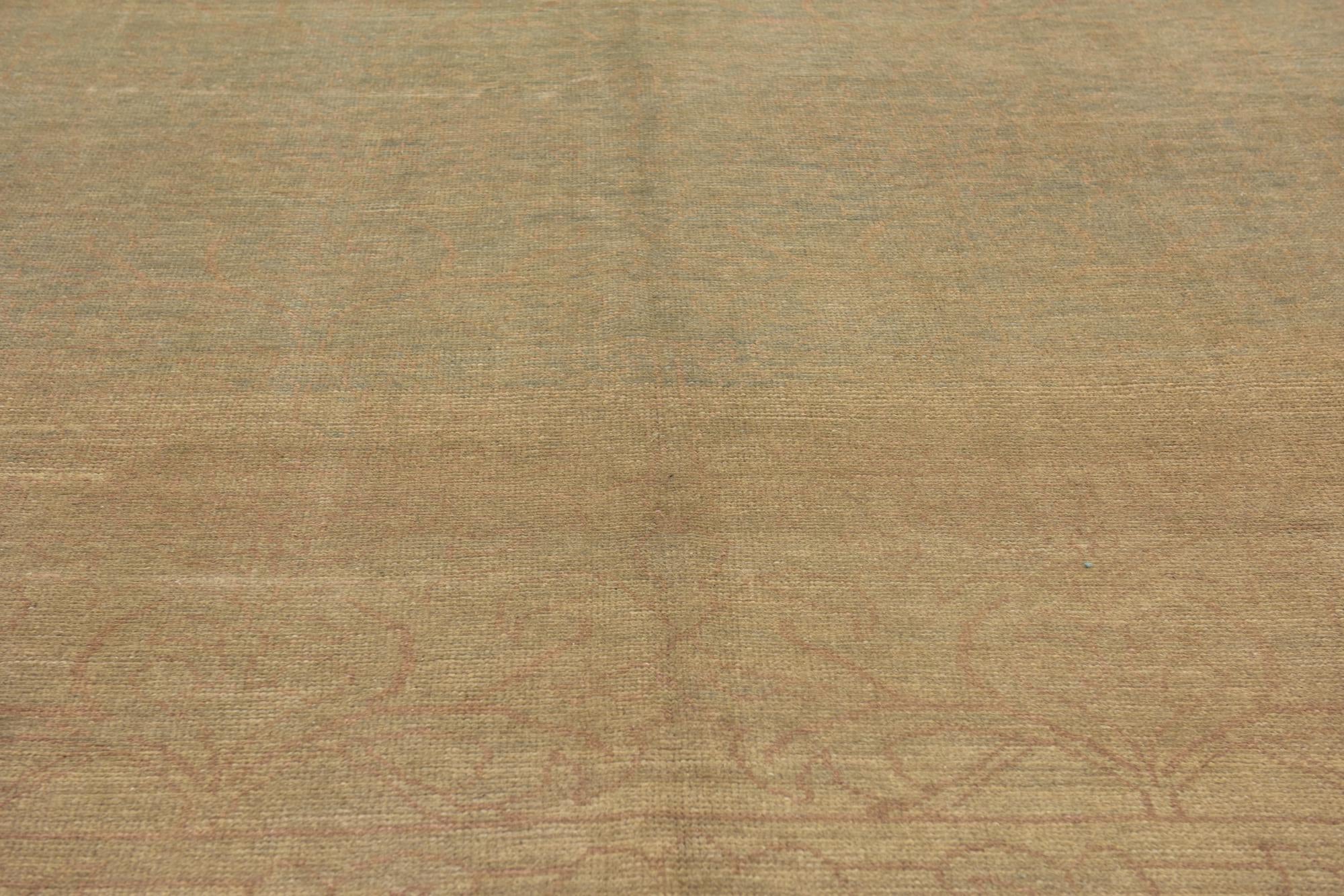 10' 9 x 15' 6 Hand Knotted Oushak Wool Rug