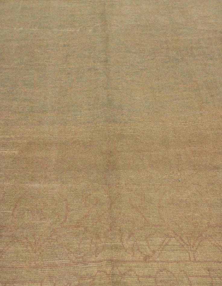 Detail image of 10' 9 x 15' 6 Hand Knotted Oushak Wool Rug
