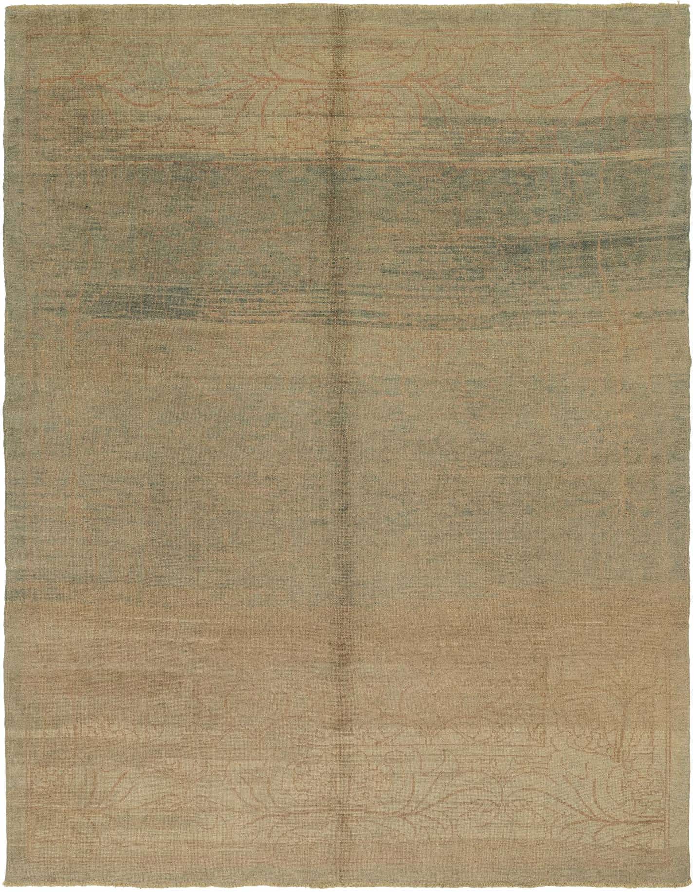 10' 9 x 15' 6 Hand Knotted Oushak Wool Rug