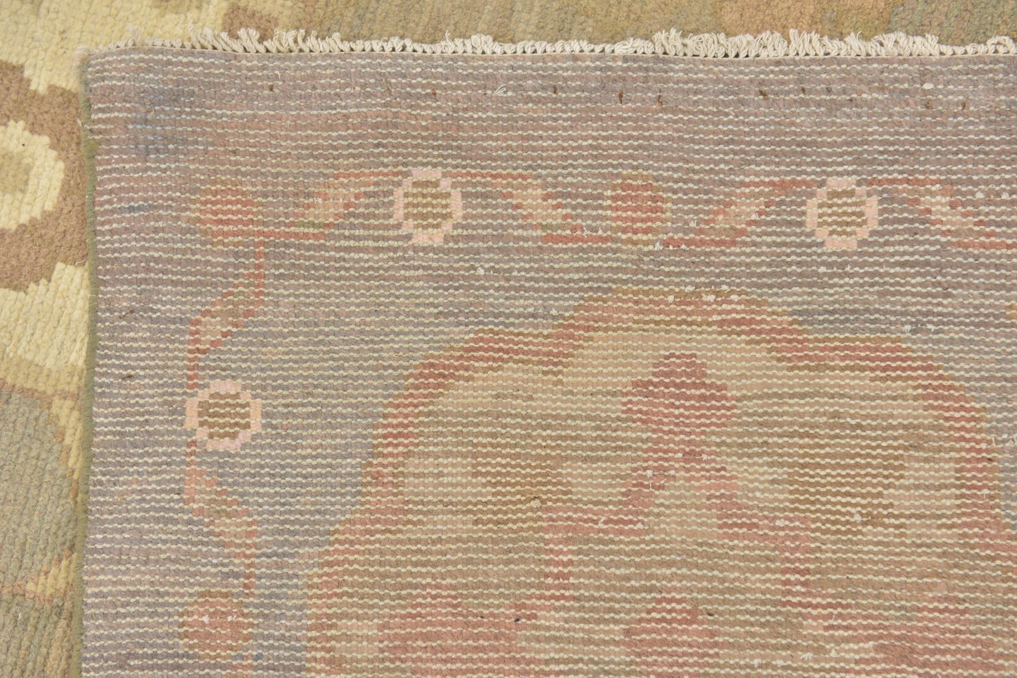 11' 10 x 17' Hand Knotted Oushak Wool Rug