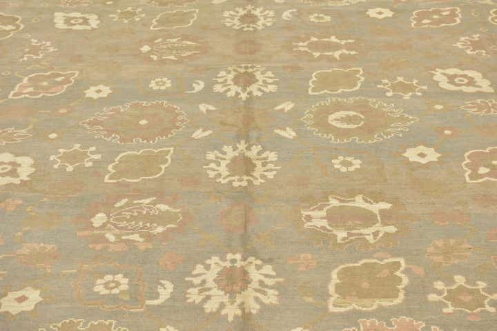 11' 10 x 17' Hand Knotted Oushak Wool Rug