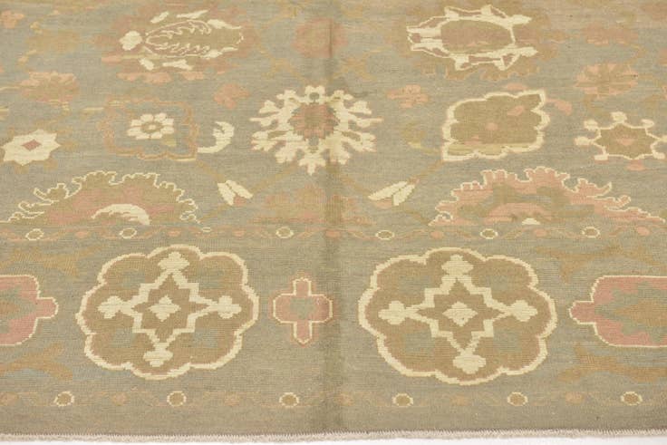 Detail image of 11' 10 x 17' Hand Knotted Oushak Wool Rug