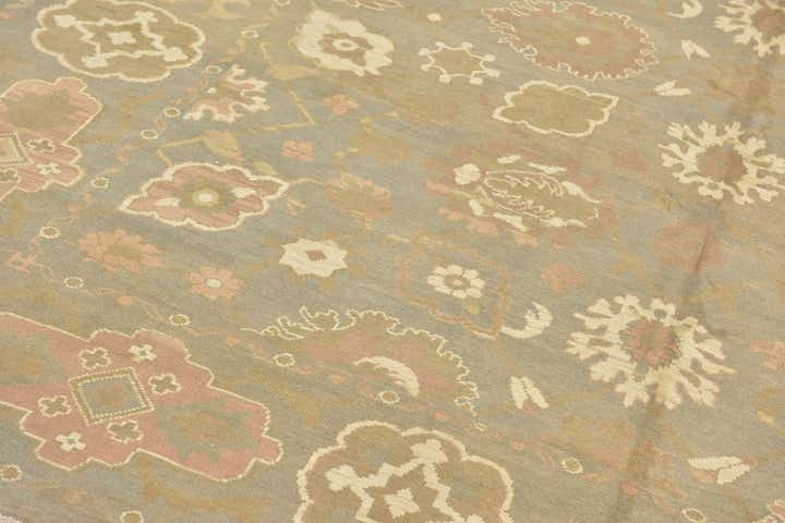 11' 10 x 17' Hand Knotted Oushak Wool Rug