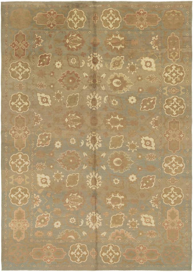 Detail image of 11' 10 x 17' Hand Knotted Oushak Wool Rug