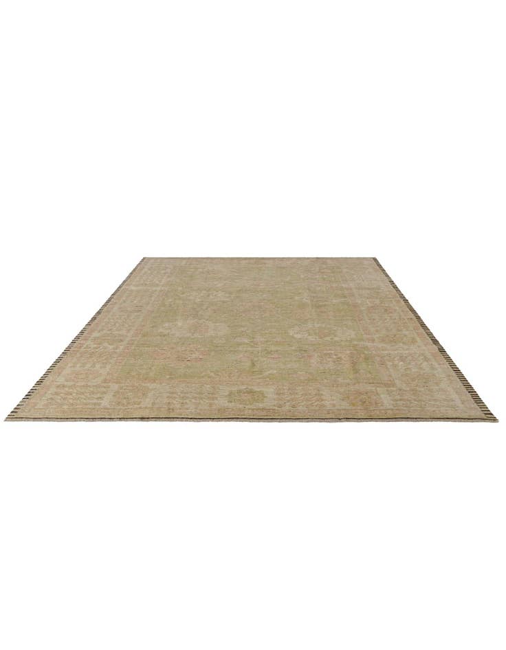 Detail image of 9' 7 x 12' Hand Knotted Oushak Wool Rug