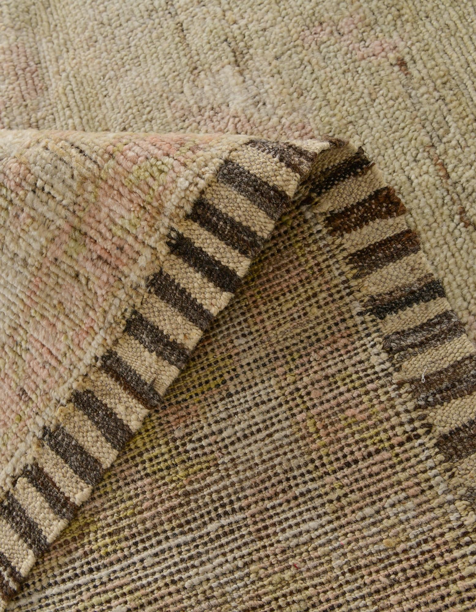9' 7 x 12' Hand Knotted Oushak Wool Rug