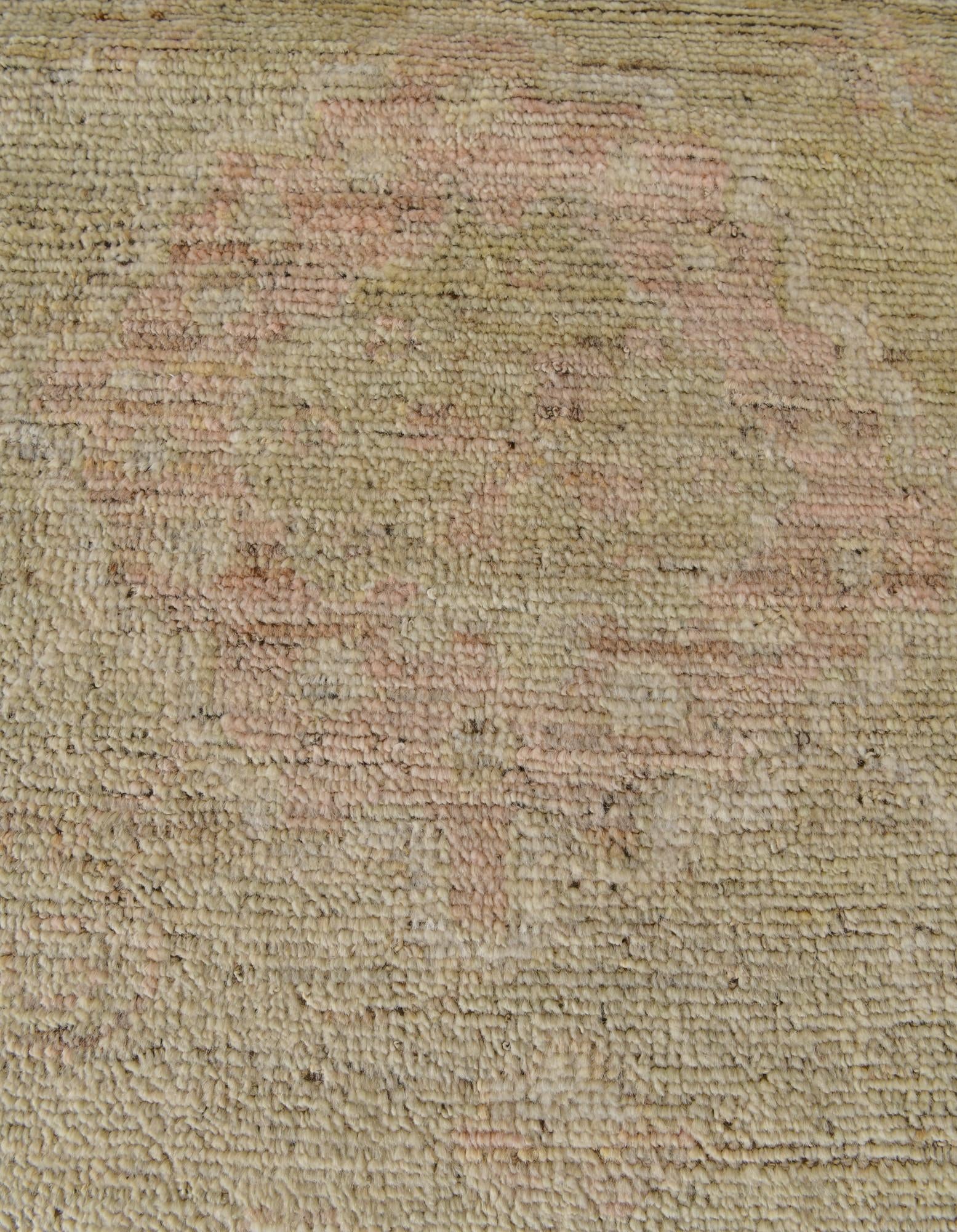 9' 7 x 12' Hand Knotted Oushak Wool Rug