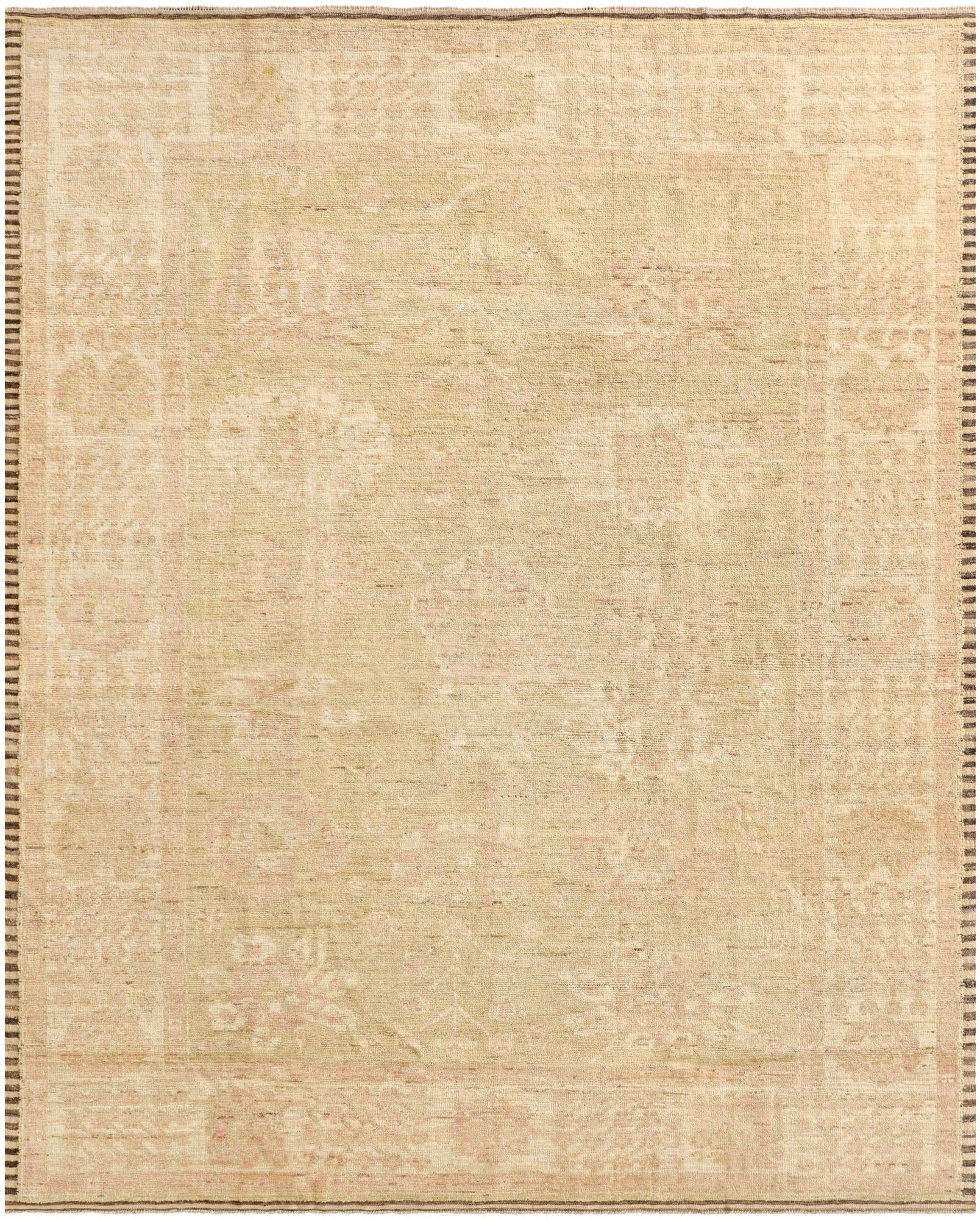 9' 7 x 12'  Hand Knotted Oushak Wool Rug