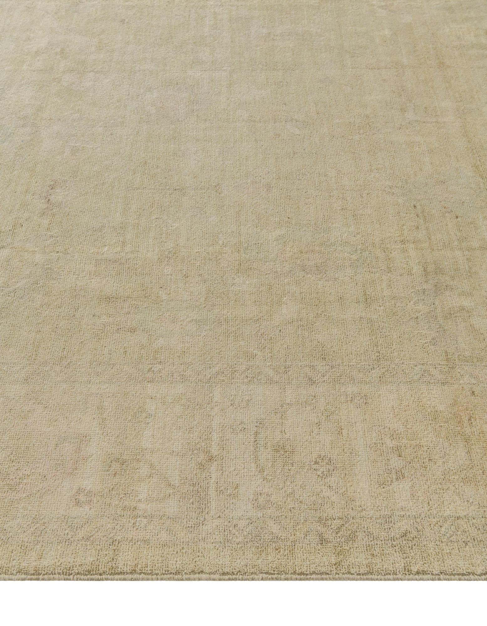 8' 2 x 9' 8 Hand Knotted Oushak Wool Rug