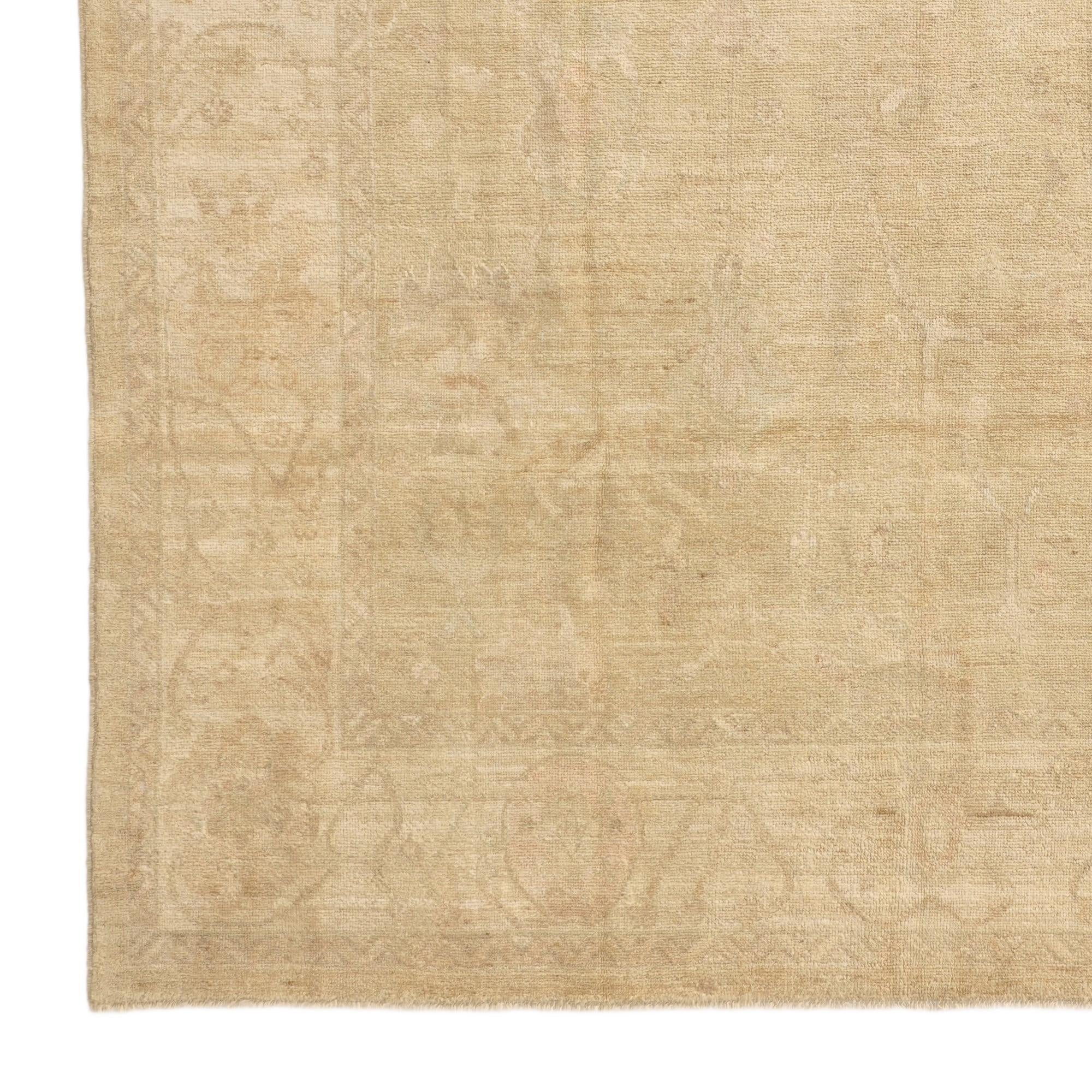 8' 2 x 9' 8 Hand Knotted Oushak Wool Rug