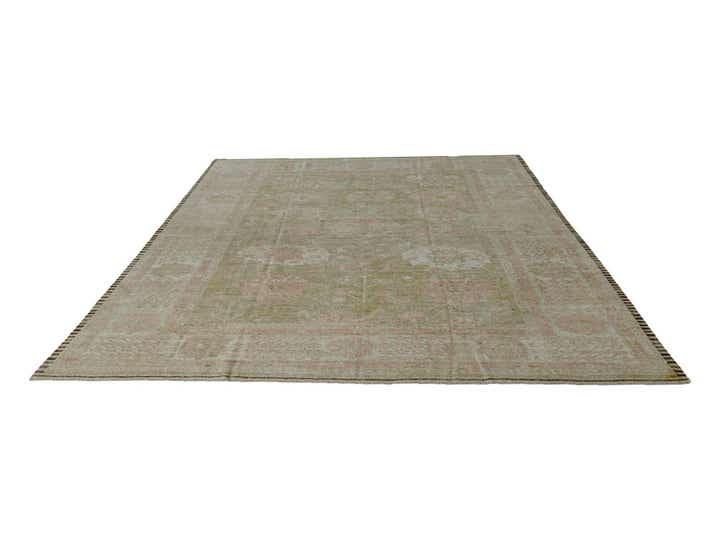 10' 6 x 14' Hand Knotted Oushak Wool Rug