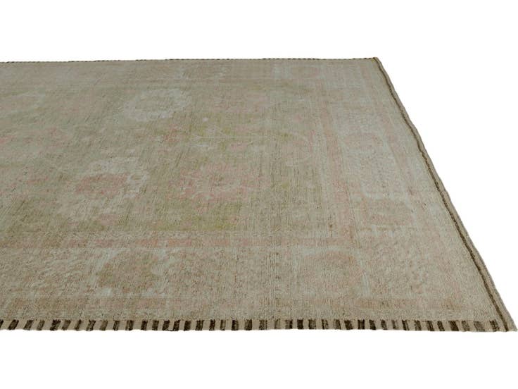 Detail image of 10' 6 x 14' Hand Knotted Oushak Wool Rug
