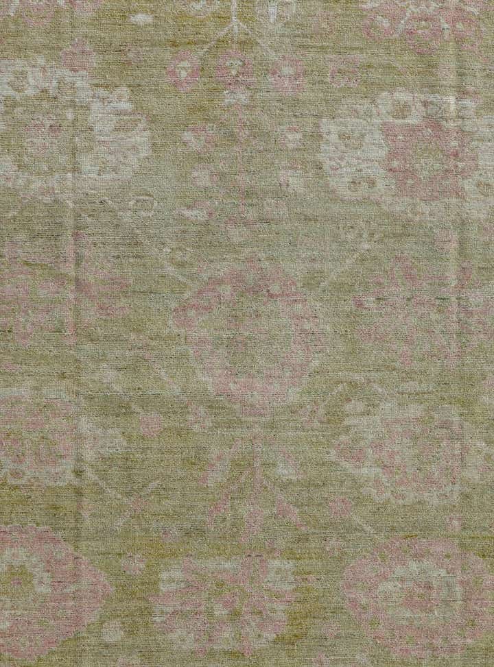 10' 6 x 14' Hand Knotted Oushak Wool Rug