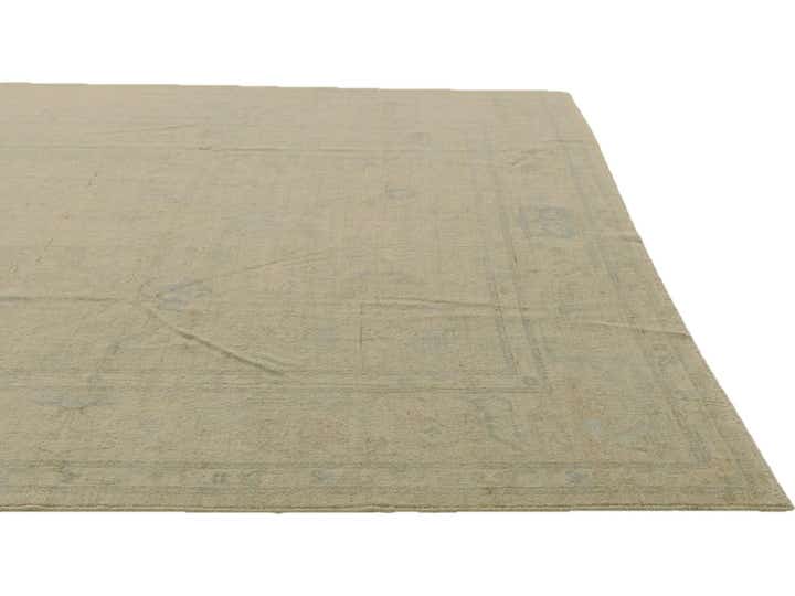 9' x 12' Hand Knotted Oushak Wool Rug