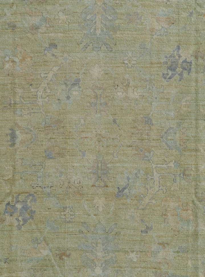 9' x 12' Hand Knotted Oushak Wool Rug