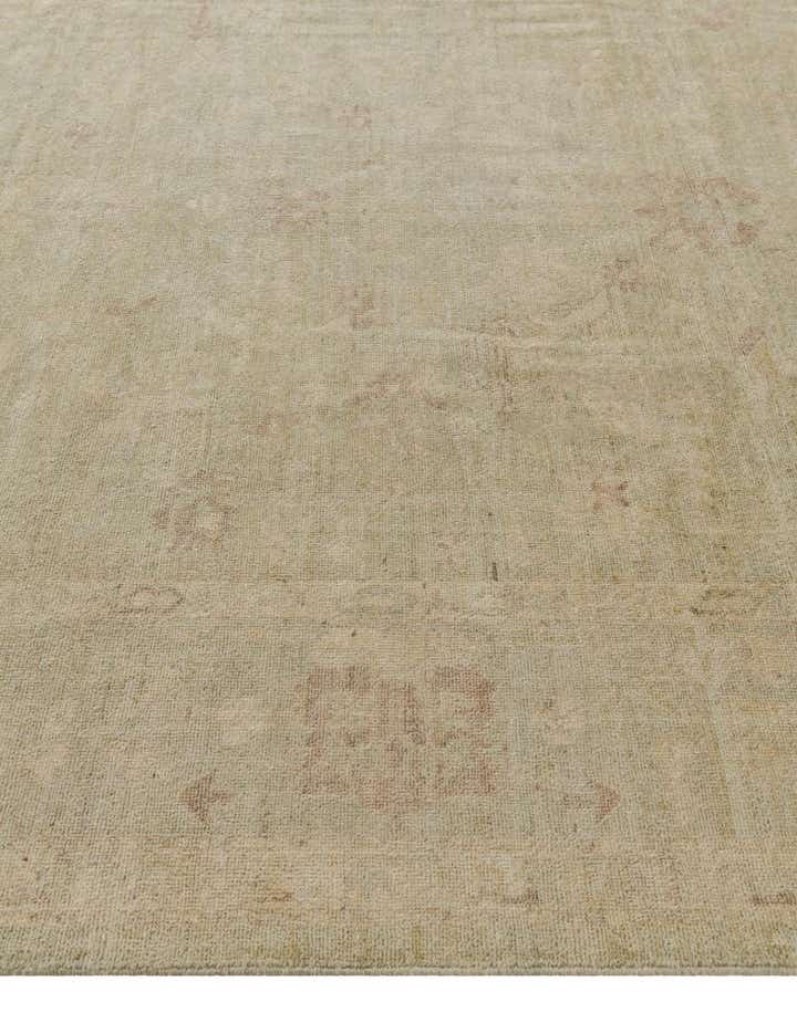 8' 4 x 9' 9 Hand Knotted Oushak Wool Rug