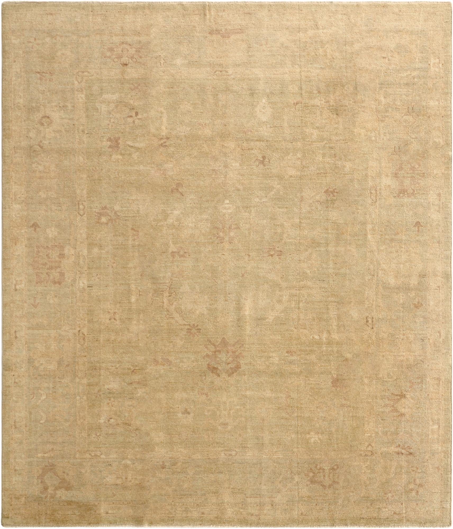 8' 4 x 9' 9  Hand Knotted Oushak Wool Rug