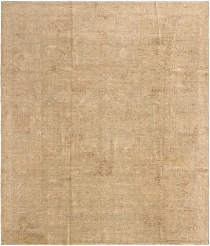 8' 4 x 9' 9 Hand Knotted Oushak Wool Rug