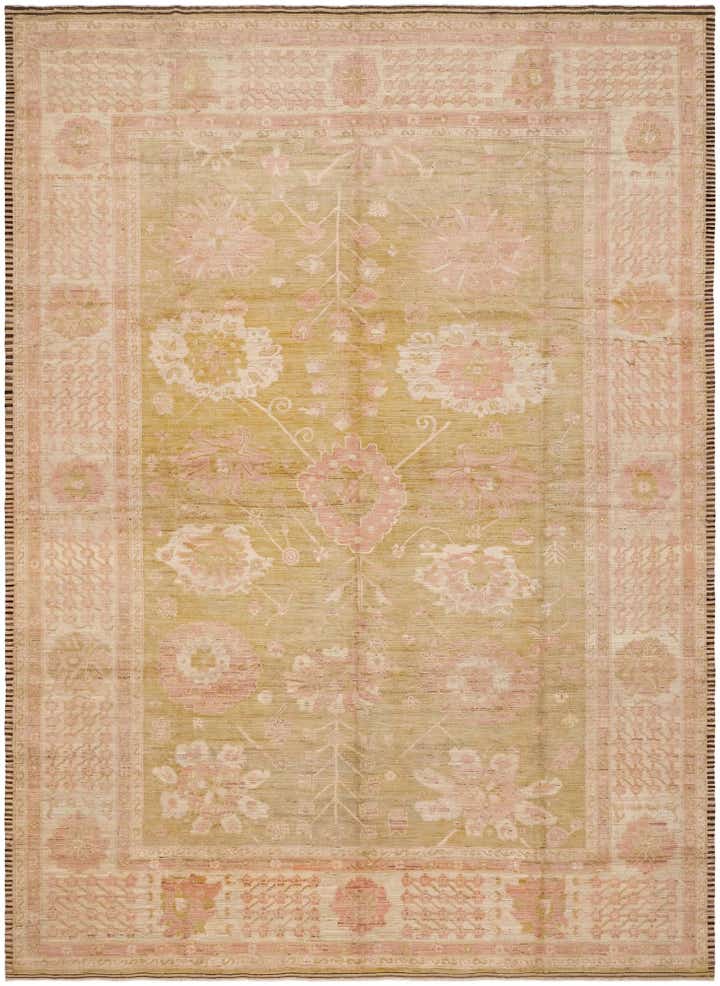 14' 6 x 20' Hand Knotted Oushak Wool Rug
