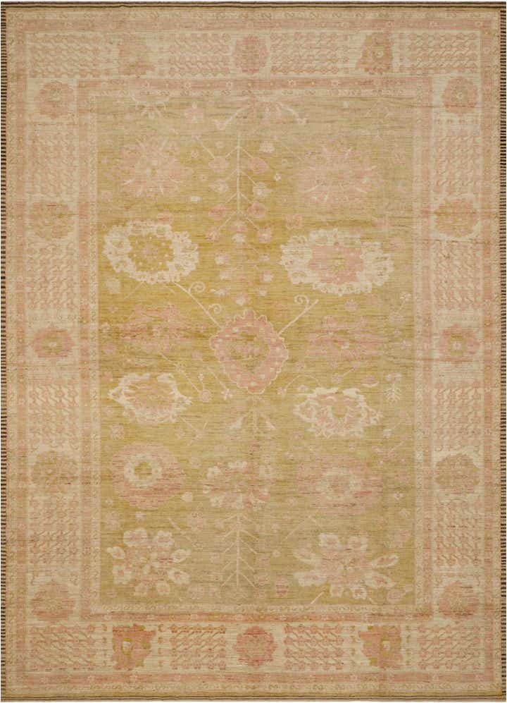 14' 6 x 20' Hand Knotted Oushak Wool Rug