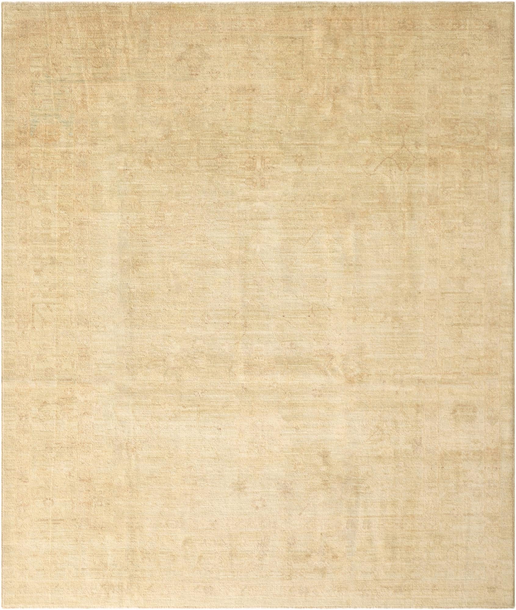 8' 4 x 9' 9  Hand Knotted Oushak Wool Rug