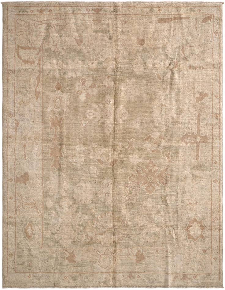 Detail image of 5' 2 x 7' Hand Knotted Oushak Wool Rug